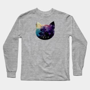 Cat and Nebula Long Sleeve T-Shirt